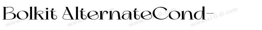 Bolkit AlternateCond字体转换